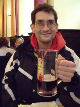 The author with some rauchbier The author with some rauchbier